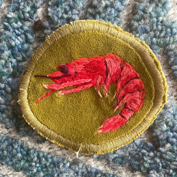 Handmade shrimp patch 🦐 - Picture 1 of 2